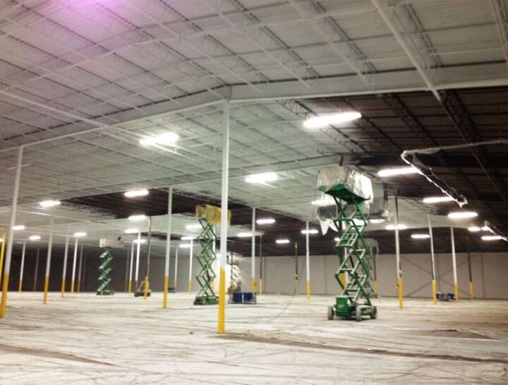 interior commercial painting of warehouse in Ohio Commercial Interior Painting