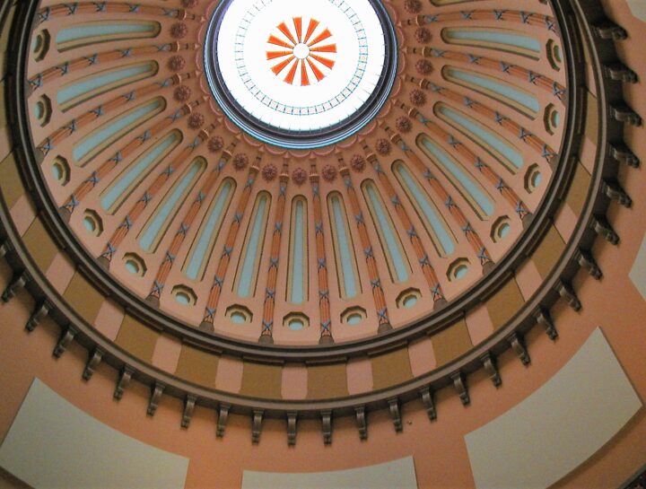 Painting at the Statehouse Rotunda Decorative Painting Services