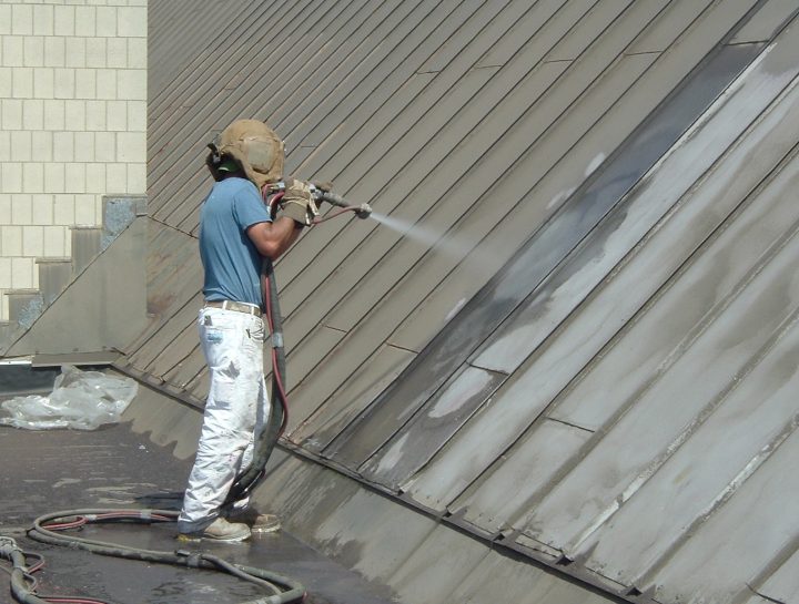Wet Blasting Reduces Dust Industrial Abrasive Blasting Services in Central Ohio